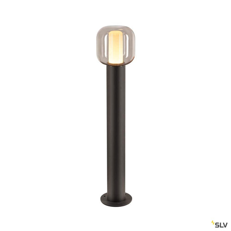 Ovalisk 75 Fl, Outdoor Led Free-standing Light Anthracite Cct Switch 3000/4000k - Toplightco