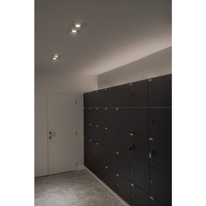 SLV 113841 NEW TRIA ES111 SQUARE, white, 2x GU10, max. 2x 75W, incl. leaf springs - Toplightco