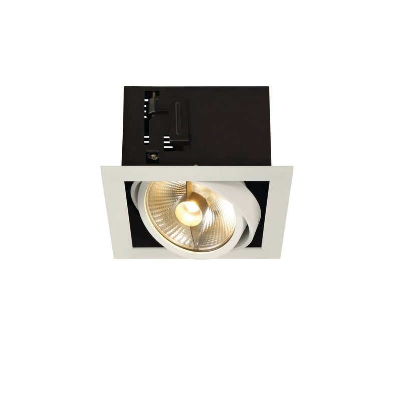 SLV 115541 KADUX 1 ES111 downlight, square , matt white, max. 50W - Toplightco