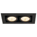 SLV 115710 KADUX LED DL SET, rectangular, matt black, 2x 9W, 38°, 3000K , incl. driver - Toplightco