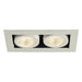 SLV 115711 KADUX LED DL SET, rectangular, matt white, 2x 9W, 38°, 3000K , incl. driver - Toplightco