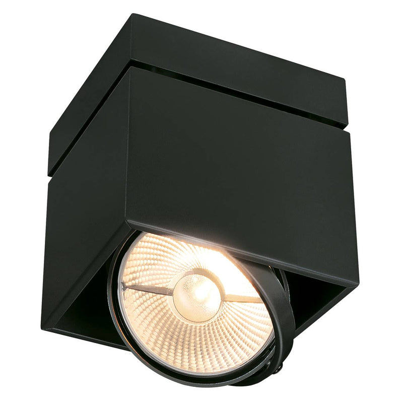 SLV 117100 KARDAMOD SURFACE SQUARE ES111 SINGLE ceiling light, square, black, GU10, max. 75W - Toplightco