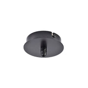 SLV 132600 FITU ceiling canopy, single, round, black, incl. strain-relief, 16A max. - Toplightco
