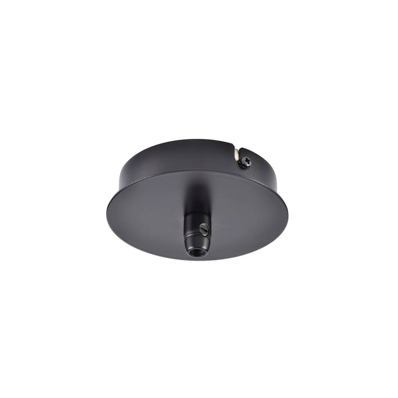 SLV 132600 FITU ceiling canopy, single, round, black, incl. strain-relief, 16A max. - Toplightco