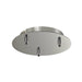 SLV 132615 FITU ceiling canopy, triple, round, chrome, incl. strain-relief, 16A max. - Toplightco