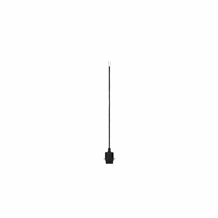 SLV 132660 FENDA E27 pendant, black, without canopy, without shade, open cable - Toplightco
