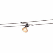 SLV 139092 COSMIC, lamp holder for TENSEO low-voltage cable system, QR-C51, chrome, tiltable, 2 pcs - Toplightco