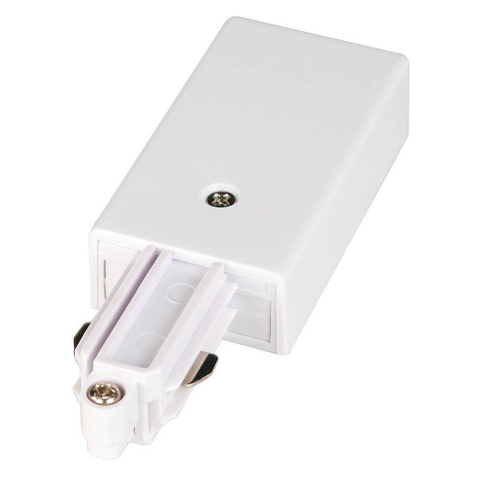 SLV 143031 Feed-in for 1-Circuit track, surface-mounted, white, earth left - Toplightco