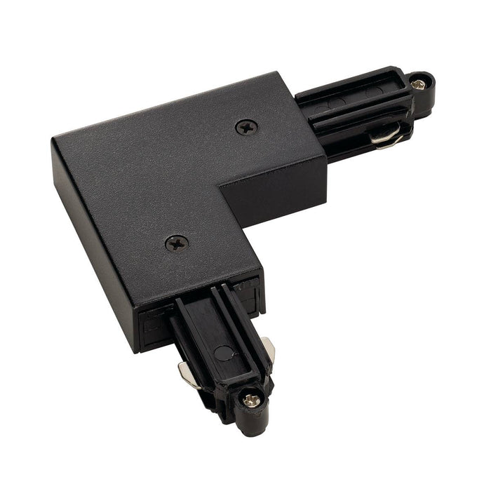 SLV 143060 Corner connector for 1-Circuit track, surface-mounted, black , inner earth - Toplightco