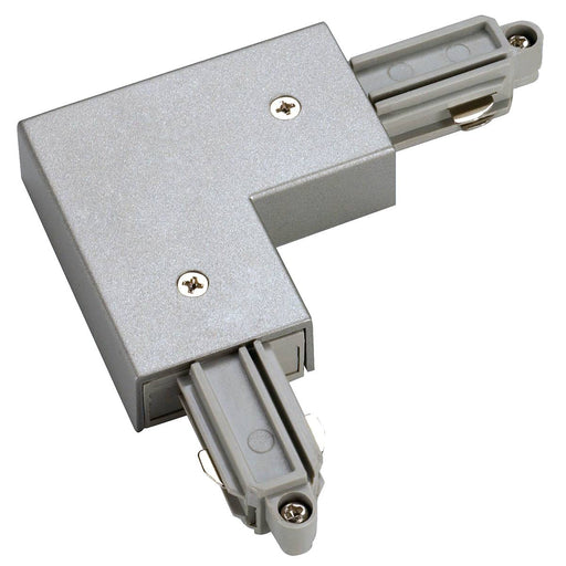 SLV 143062 Corner connector for 1-Circuit track, surface-mounted, silver-grey, inner earth - Toplightco