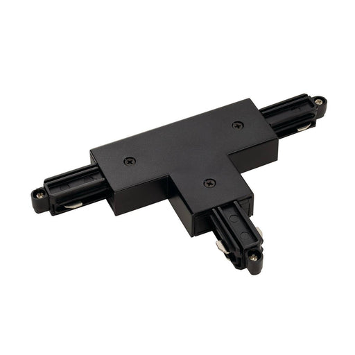 SLV 143070 T-connector for 1-Circuit track, surface-mounted, black, earth left - Toplightco