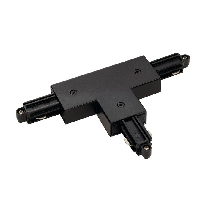 SLV 143080 T-connector for 1-Circuit track, surface-mounted, black, earth right - Toplightco