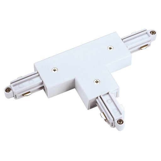 SLV 143081 T-connector for 1-Circuit track, surface-mounted, white, earth right - Toplightco
