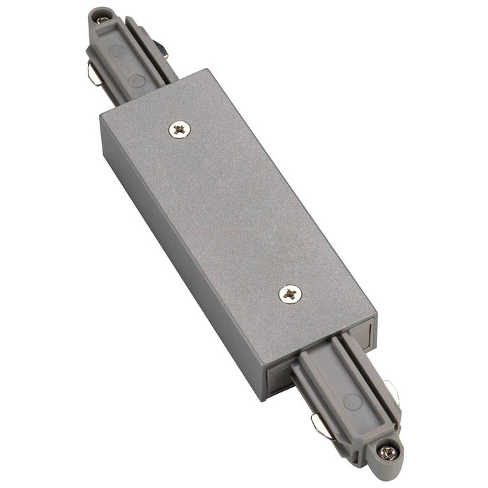 SLV 143102 Direct connector for 1-Circuit track, silver-grey, with feed-in capability - Toplightco