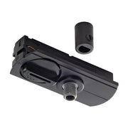 SLV 143120 1-Circuit pendant adapter, black, incl. strain-relief and threaded piece - Toplightco