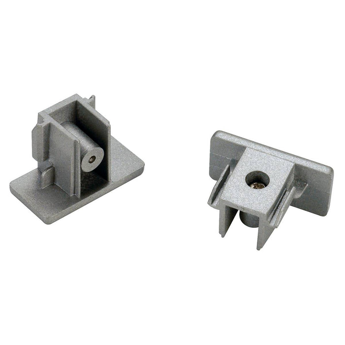SLV 143132 End caps for 1-Circuit track, surface-mounted version , silver-grey - Toplightco