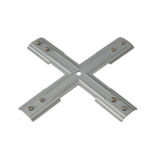 SLV 143169 Stabilizing X-connector for 1-Circuit track, nickel matt - Toplightco