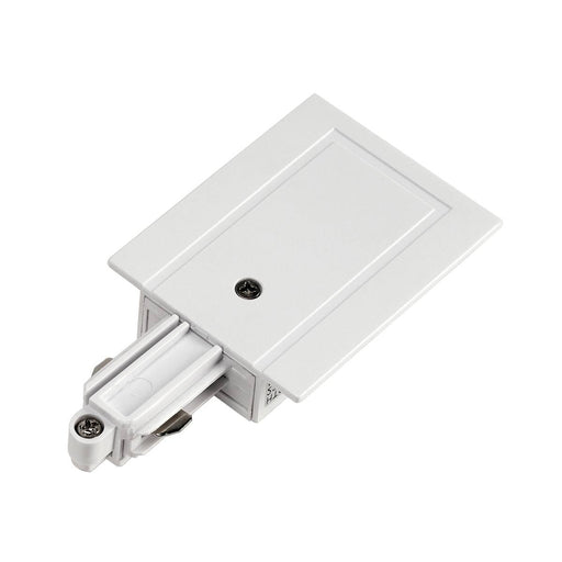 SLV 143231 Feed-in for 1-Circuit track, recessed version, white, earth left - Toplightco