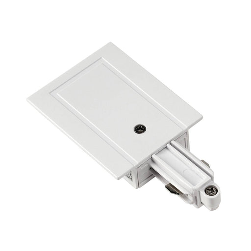 SLV 143241 Feed-in for 1-Circuit track, recessed version, white, earth right - Toplightco