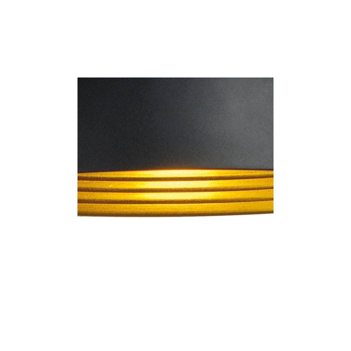 SLV 143930 FORCHINI M pendant, 40cm, round, black/gold, E27, incl. silver 1-Circuit adapter - Toplightco