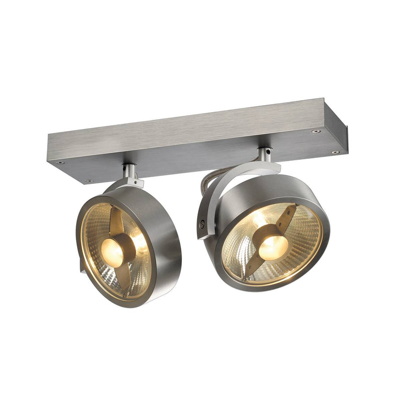 SLV 147316 KALU 2  ceiling light, alu brushed, 2x ES111, max. 2x 75W - Toplightco
