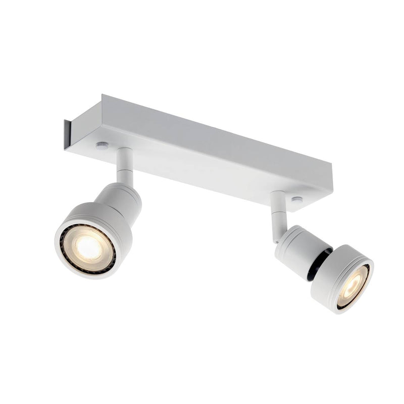 SLV 147371 PURI 2 ceiling light, matt white, 2x GU10, max. 2x 50W, incl. deco ring - Toplightco