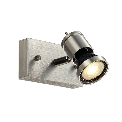 SLV 147441 ASTO I wall and ceiling light, alu brushed, GU10, max. 75W - Toplightco