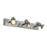 SLV 147443 ASTO III wall and ceiling light, alu brushed, 3x GU10, max. 3x 75W - Toplightco