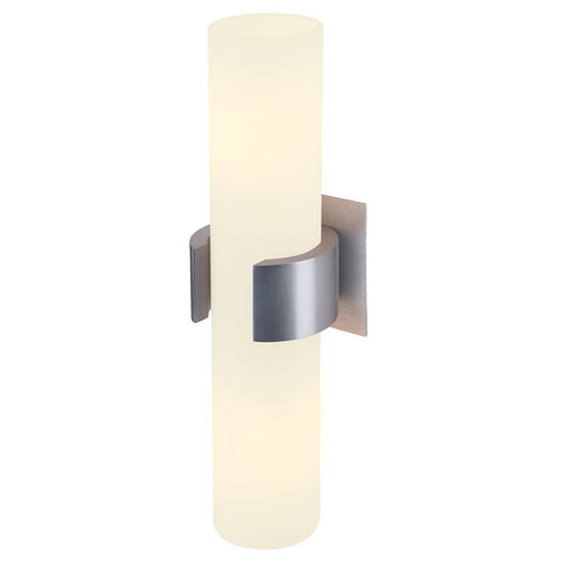 SLV 147529 DENA II wall light, alu brushed , glass partially frosted, 2x E14, max. 2x 40W - Toplightco