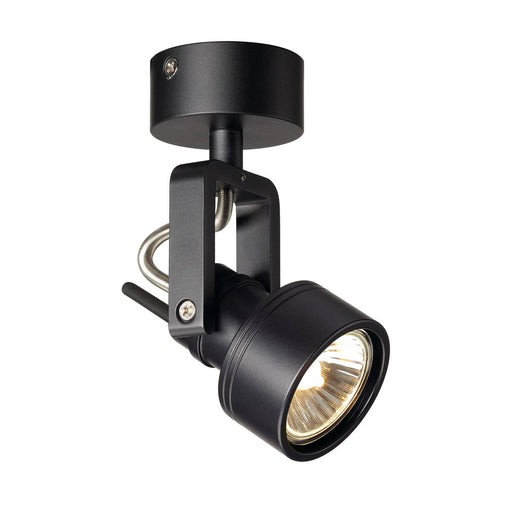 SLV 147550 INDA SPOT GU10 wall and ceiling light, black, max. 50W - Toplightco