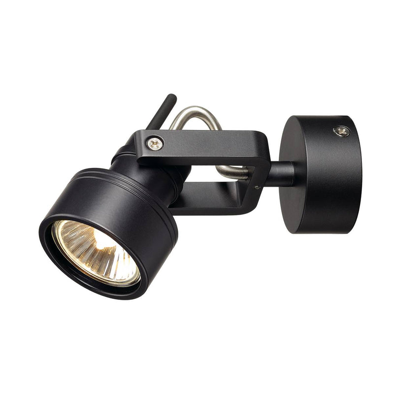 SLV 147550 INDA SPOT GU10 wall and ceiling light, black, max. 50W - Toplightco
