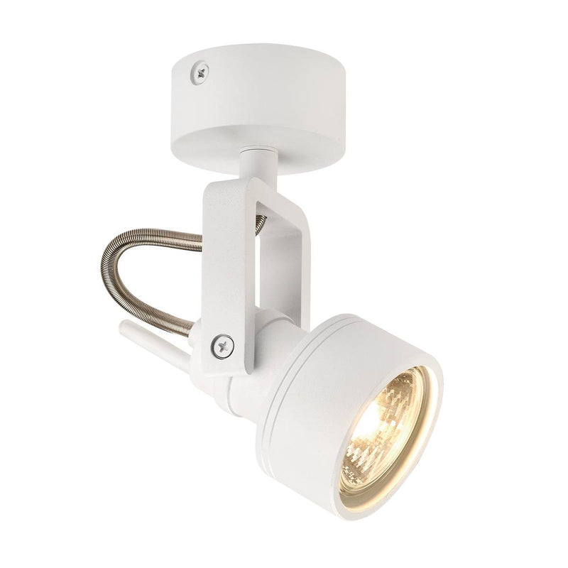 SLV 147551 INDA SPOT GU10 wall and ceiling light, matt white, max. 50W - Toplightco