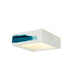 SLV 148002 Ceiling light, GL 104 E27, square, white plaster, max. 2x 25W - Toplightco