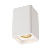 SLV 148004 PLASTRA ceiling light, CL-1, square, white plaster, GU10, max. 35W - Toplightco