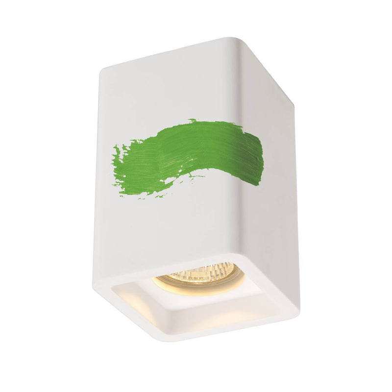 SLV 148004 PLASTRA ceiling light, CL-1, square, white plaster, GU10, max. 35W - Toplightco