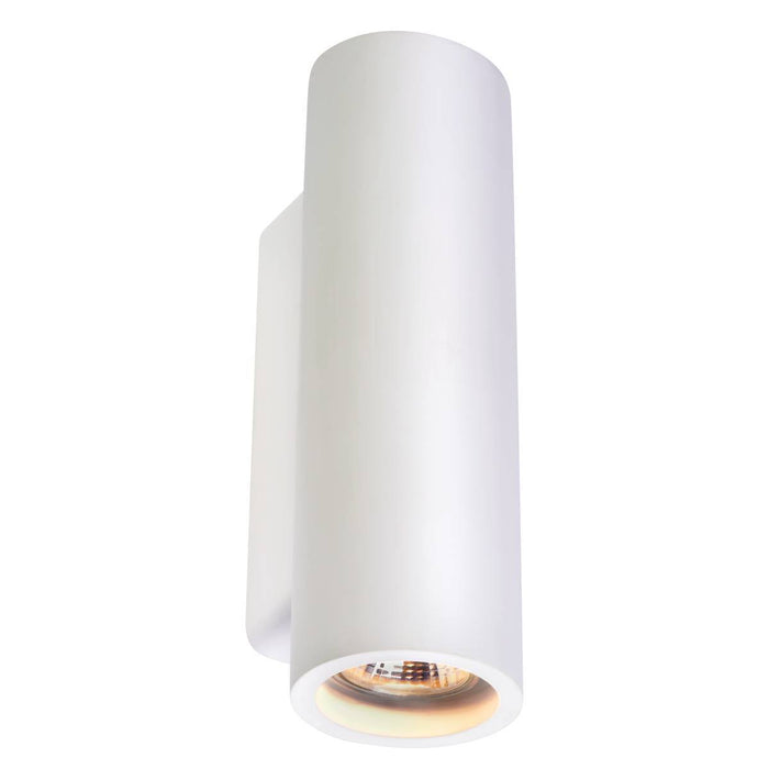 SLV 148060 PLASTRA WALL LIGHT, white plaster, round, 2x GU10, max. 2x 35W - Toplightco