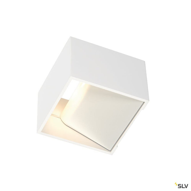 Logs In Wall Light, Square, White, 5w Led, 3000k - Toplightco
