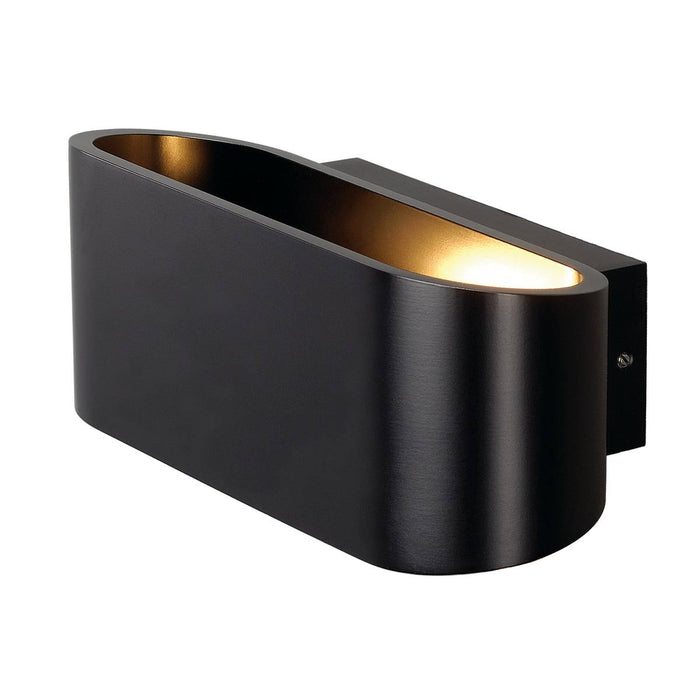 SLV 151450 OSSA R7s wall light, oval, matt black, R7s 78mm, max. 100W, up/down - Toplightco