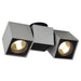 SLV 151534 ALTRA DICE SPOT 2 ceiling light, silver-grey/black, 2x GU10, max. 2x 50W - Toplightco