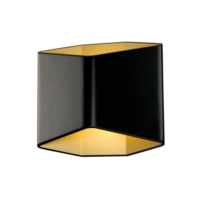 SLV 151710 CARISO 2 WL Indoor LED surface-mounted wall light black/gold 2700K - Toplightco