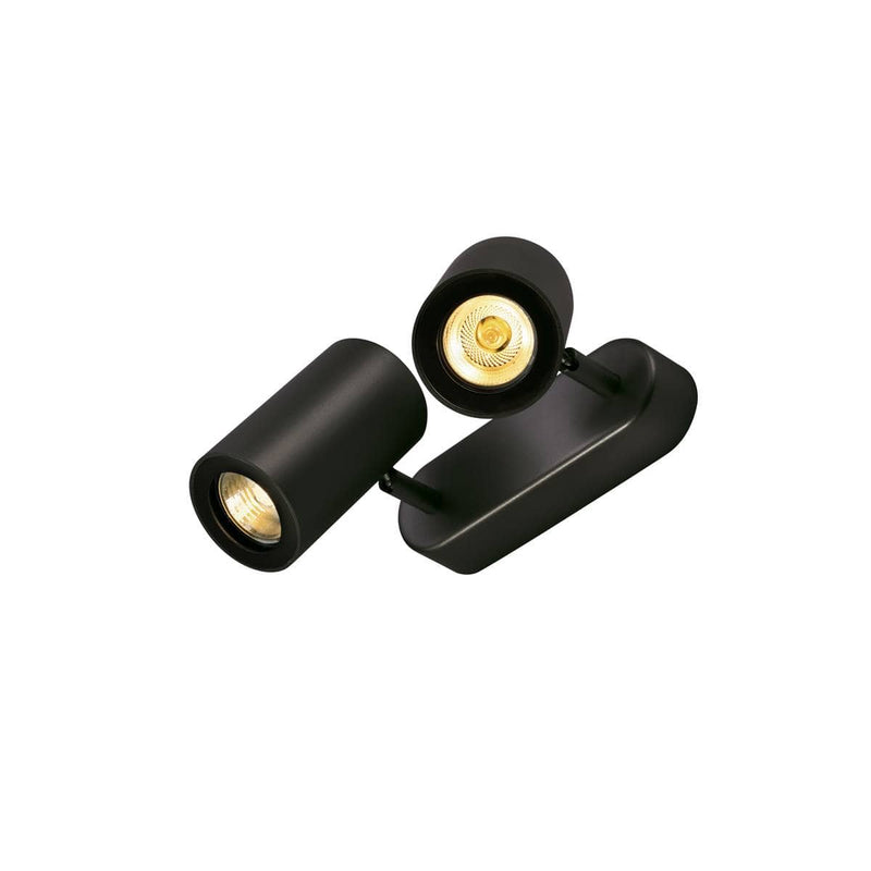 SLV 152020 ENOLA_B wall and ceiling spot, double, black, 2x GU10, max. 2x 50W - Toplightco