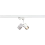 SLV 152231 BIMA II lamp head, matt white, 2x GU10, incl. 3-Circuit adapter - Toplightco