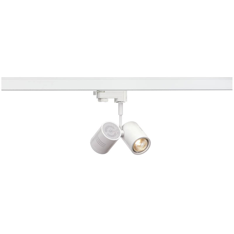 SLV 152231 BIMA II lamp head, matt white, 2x GU10, incl. 3-Circuit adapter - Toplightco