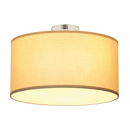 SLV 155373 SOPRANA ceiling light, CL-1, round, beige textile, E27, max. 3x 60W - Toplightco