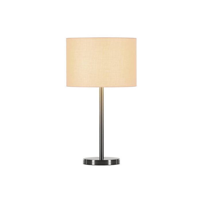 Small brass & black metal table lamp with 200mm shade