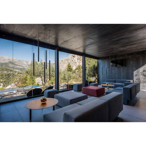 SLV 158400 HELIA 30, pendant, LED, 3000K, round, black, flat canopy for recessed installation, 7.5W - Toplightco