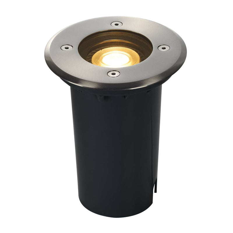 SLV 227680 SOLASTO inground fitting, round, stainless steel bezel, GU10 max. 6W - Toplightco