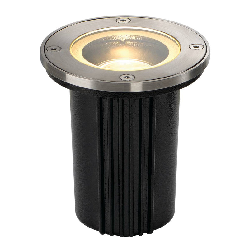 SLV 228430 DASAR EXACT GU10 inground fitting, round, stainless steel 316, max. 35W, IP67 - Toplightco