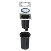 SLV 228434 DASAR EXACT GU10 inground fitting, square, stainless steel 316, max. 35W, IP67 - Toplightco