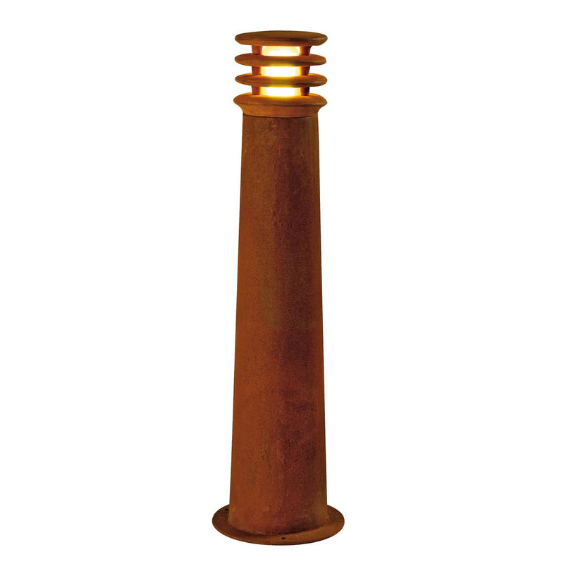 SLV 229021 RUSTY 70 bollard light, rusted iron, E27 Energy Saver, max. 11W, IP55 - Toplightco